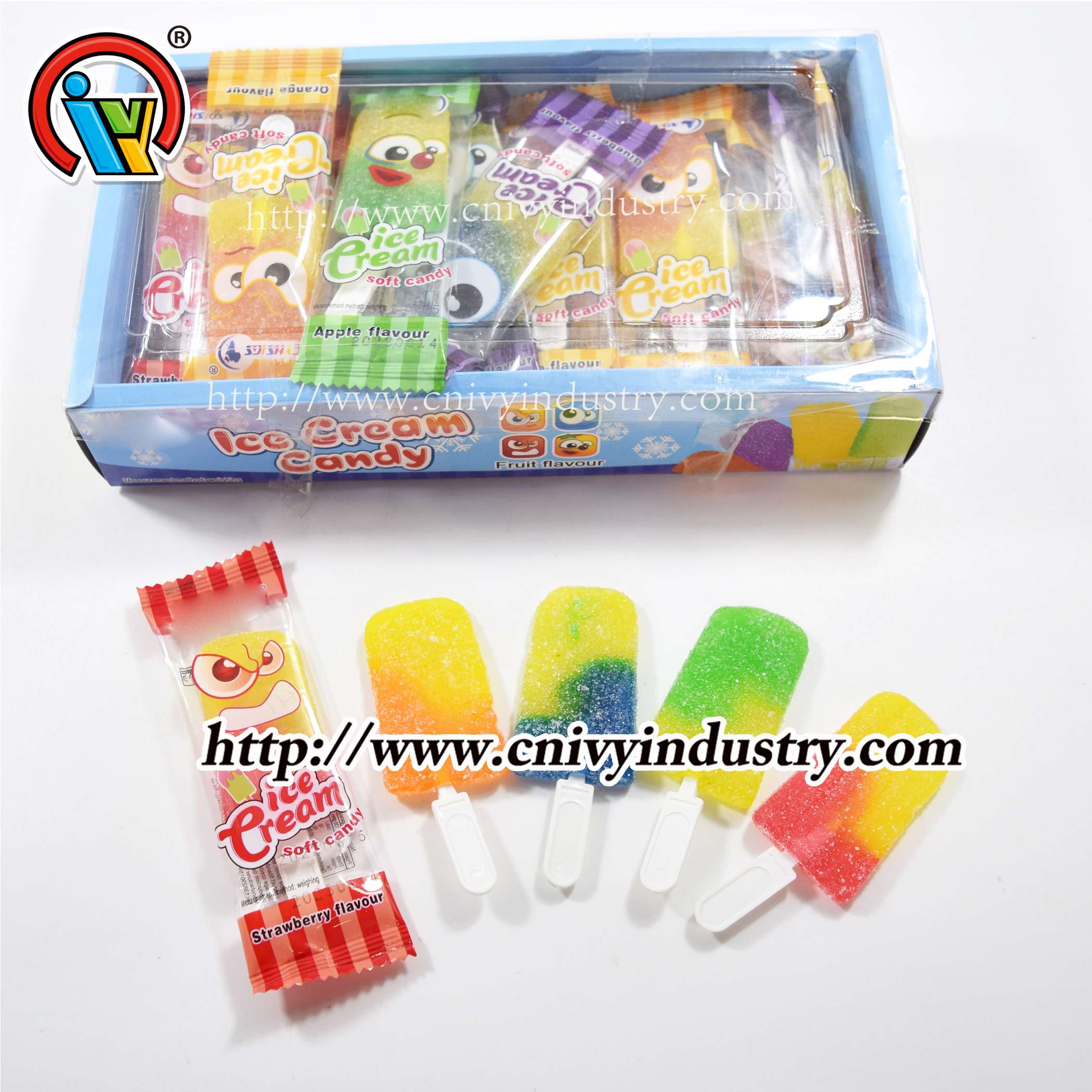 saveur de fruit halal forme de crème glacée sucette gommeuse bonbon sucré saveur de fruit halal forme de crème glacée sucette gommeuse bonbon sucré