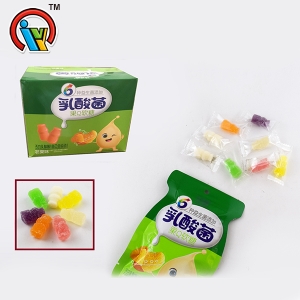 Bonbons à mâcher en forme de bouteille de jus de fruits de bactéries lactiques