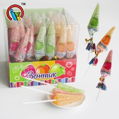forme de parapluie fruité à mâcher gommeux sucette