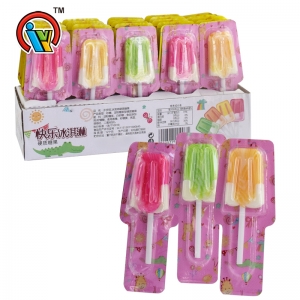 Bonbons de sucette fruitée en forme de crème glacée de prix usine
