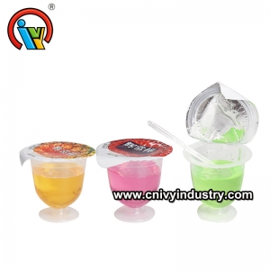 Bonbons liquides de confiture de saveur fruitée de prix d'usine de lierre dans la tasse