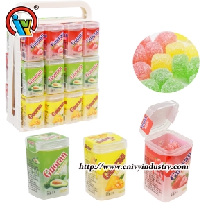 vente en gros bonbons gommeux de forme carrée de confiserie