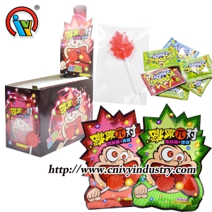 sucette fruitée halal avec des bonbons éclatants