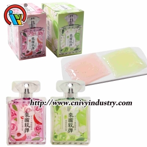 bonbon de gelée de sac de forme de bouteille de parfum