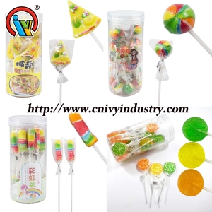 bonbons durs sucette de forme différente