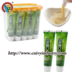 bubble gum saveur dentifrice liquide confiture bonbons