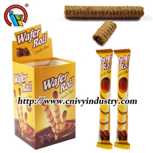 biscuit roulé enrobé de chocolat