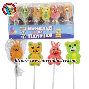 Bonbons gélifiés en forme d'ours et de lapin