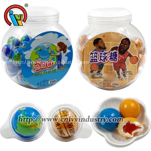 bubble-gum rempli de confiture