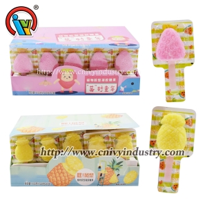 Bonbons de sucette gommeuse en forme de fruit
