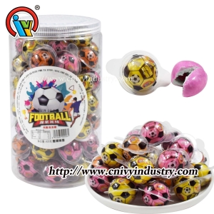 Bonbons bubble gum remplis de confiture liquide