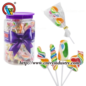 bonbons durs sucette de forme différente