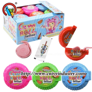 Bonbons populaires au rouleau de chewing-gum