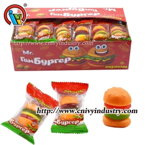 bonbon gommeux à mâcher hamburger