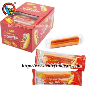 vente chaude de bonbons gommeux hot dog