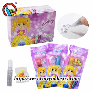 Bricolage jouet bonbons paillettes colle stylo jouet bonbons