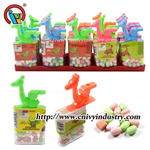 Bonbon jouet dinosaure avec sifflet