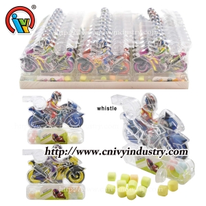 jouet bonbons moto sifflet en plastique jouet bonbons