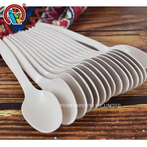 Cuillère 100% biodégradable de Chine pour les couverts de cuillère de nourriture compostable de restaurant
