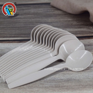 Cuillère 100% biodégradable de Chine pour les couverts de cuillère de nourriture compostable de restaurant

