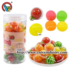bonbons gélifiés fourrés à la confiture
