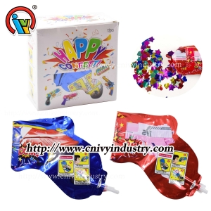 Ballons pistolets feuille Gonflable pistolet à confettis ballon feu d'artifice