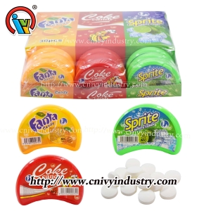 Demi-bouteille de bonbons pressés en comprimés
