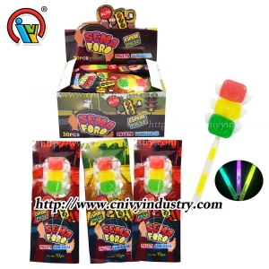 Bonbons de sucette de bâton lumineux de feu de circulation
