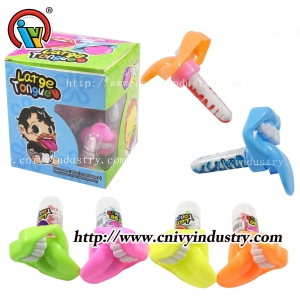 Bonbon sucette téton grosse langue bouche