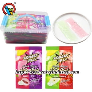 Bonbons gélifiés aux fruits 2 en 1
