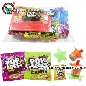 Jouet à chevilles de torsion avec bonbons Pop Rocks