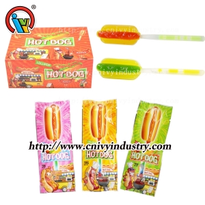 Bonbon sucette fluorescent en forme de pastèque